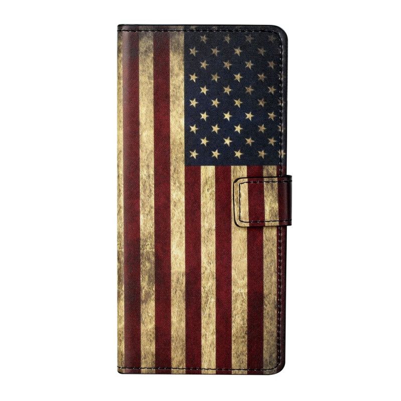 Lederhüllen Samsung Galaxy S21 5G Amerikanische Flagge