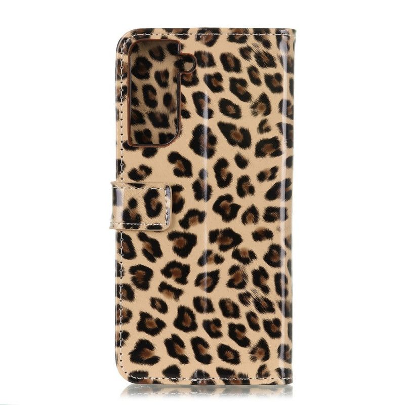 Lederhüllen Samsung Galaxy S21 5G Leopard