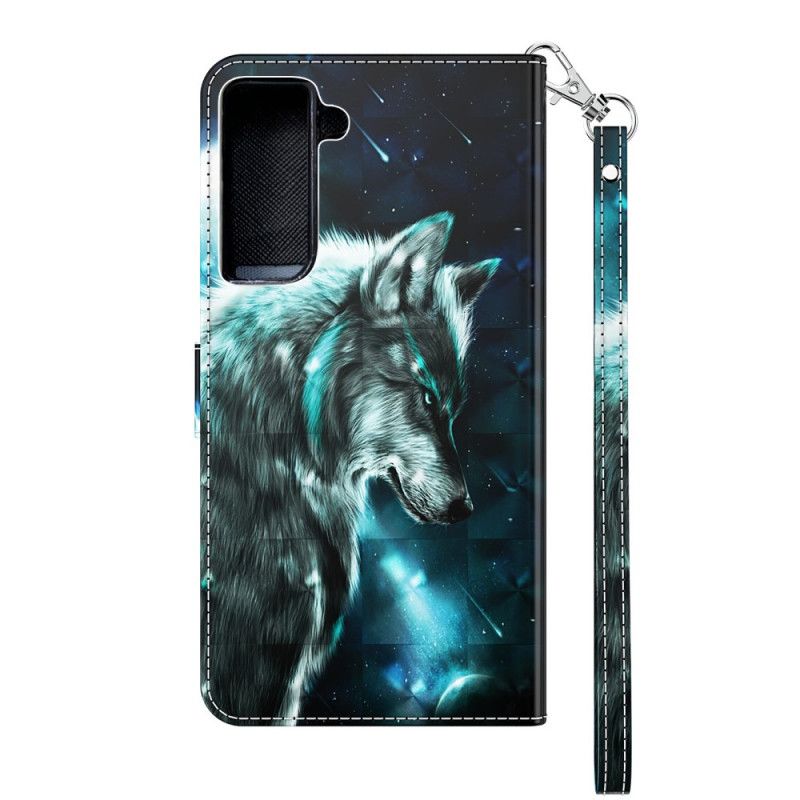 Lederhüllen Samsung Galaxy S21 5G Majestätischer Wolf