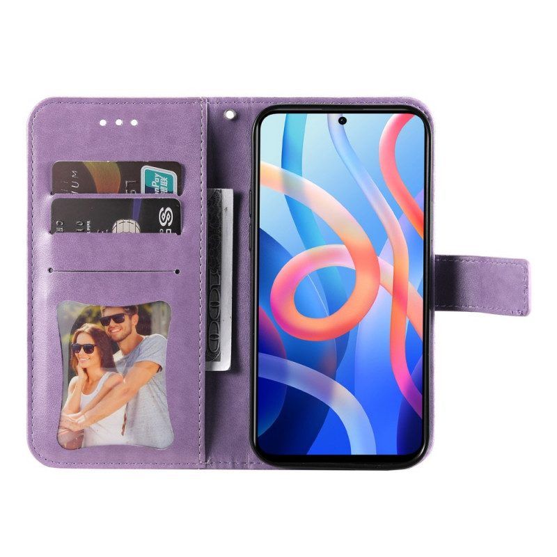 Flip Case Für Poco M4 Pro 5G Blumen-mandala