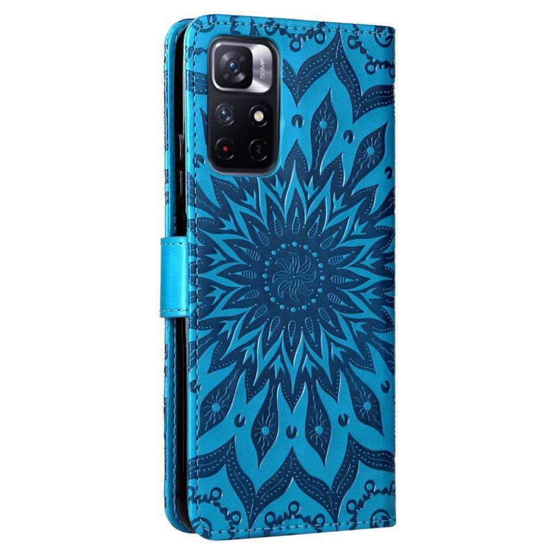 Flip Case Für Poco M4 Pro 5G Sonnenblume