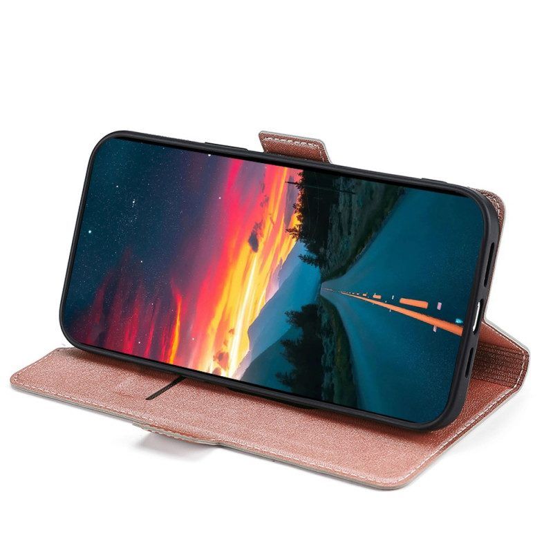 Flip Case Für Poco M4 Pro 5G Stil: Lederfinesse