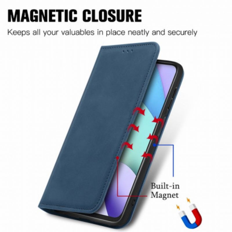 Flip Case Xiaomi Redmi 10 Handyhülle Hautberührung