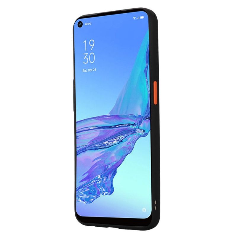 Hülle Oppo A53s Schwarz Handyhülle Mattes Hybrid