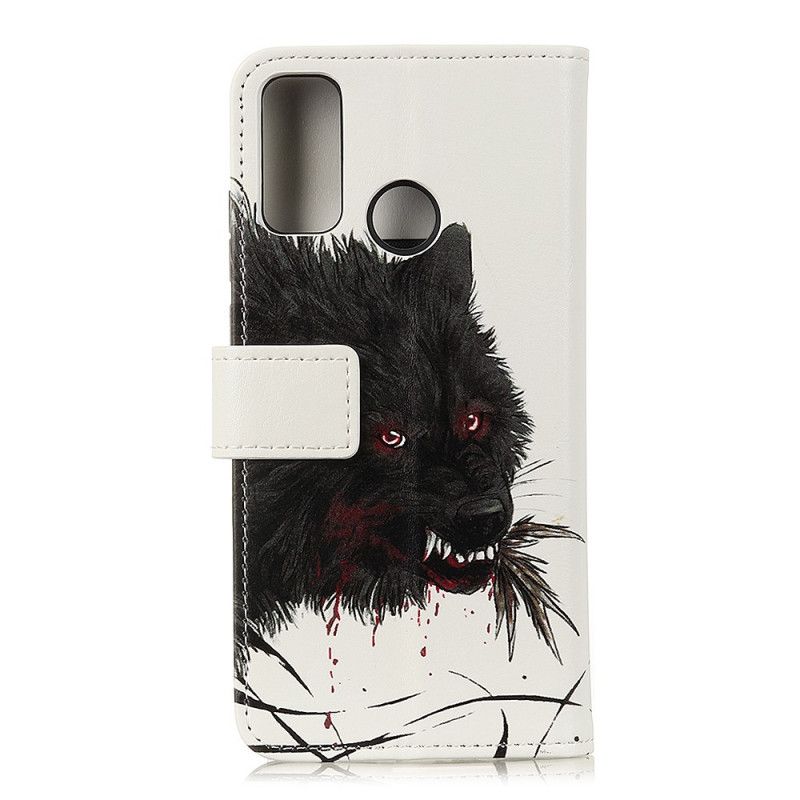 Lederhüllen Oppo A53s Hungriger Wolf