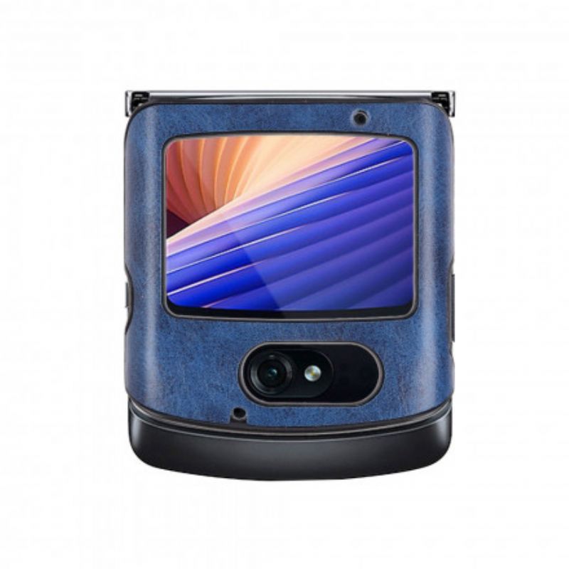 Hülle Motorola Razr 5g Handyhülle Nähte Aus Kunstleder