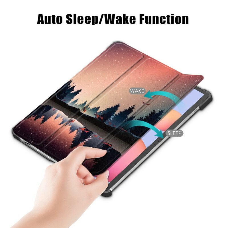 Smart Case Samsung Galaxy Tab S7 Fe Bewehrter Wald