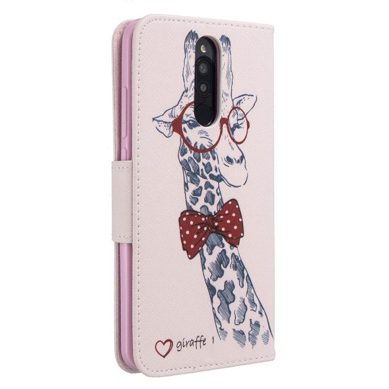 Lederhüllen Xiaomi Redmi 8 Nerd-Giraffe