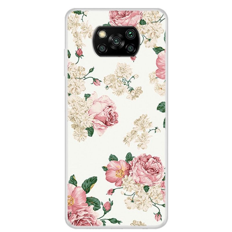 Hülle Xiaomi Poco X3 Handyhülle Freiheitsblumen