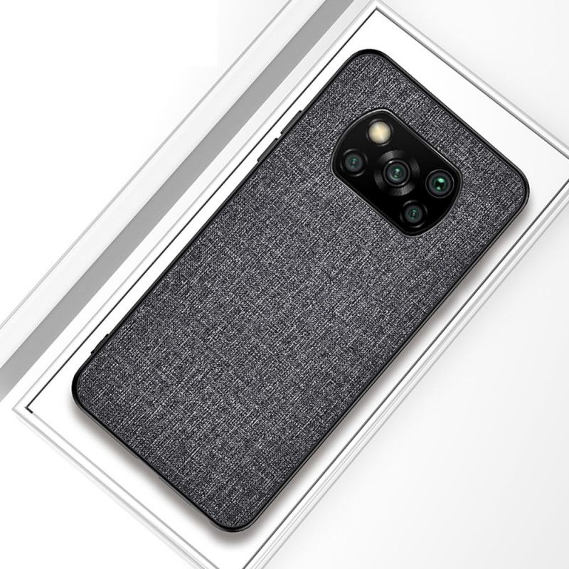 Hülle Xiaomi Poco X3 Schwarz Stoffstruktur