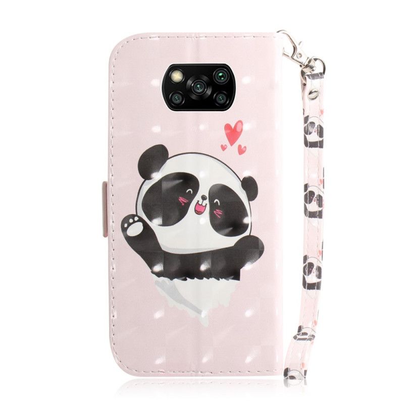 Lederhüllen Xiaomi Poco X3 Handyhülle Panda Liebe Mit Tanga