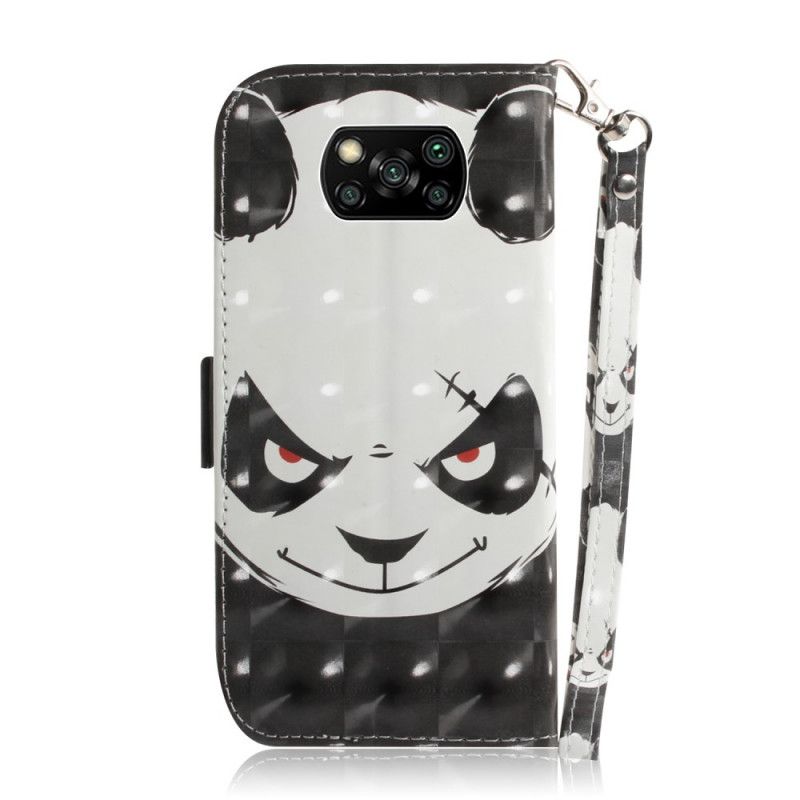 Lederhüllen Xiaomi Poco X3 Wütender Panda Mit Tanga