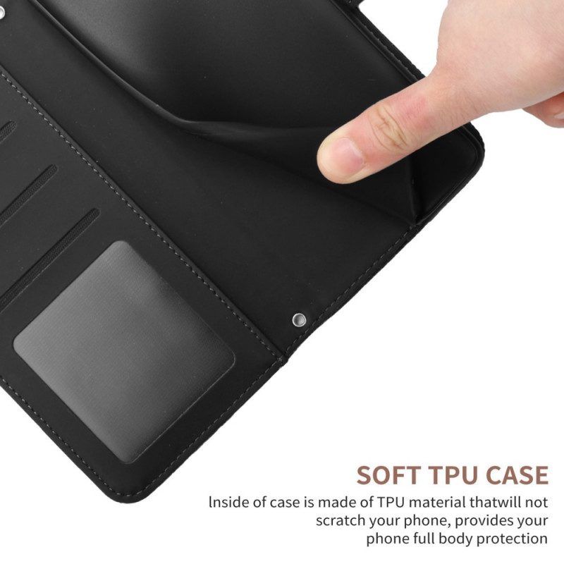 Flip Case Für Samsung Galaxy M52 5G Rosenmuster