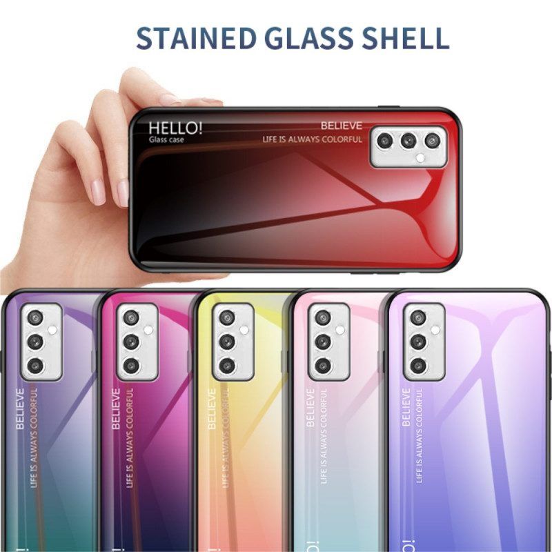 Hülle Für Samsung Galaxy M52 5G Gehärtetes Glas Hallo