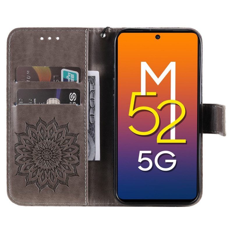 Lederhüllen Für Samsung Galaxy M52 5G Orientalisches Mandala