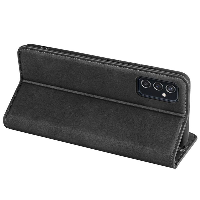 Schutzhülle Für Samsung Galaxy M52 5G Flip Case Biscotiertes Leder