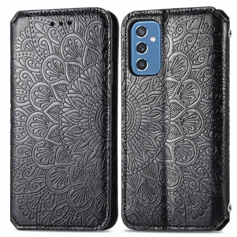 Schutzhülle Für Samsung Galaxy M52 5G Flip Case Kunstleder Antik