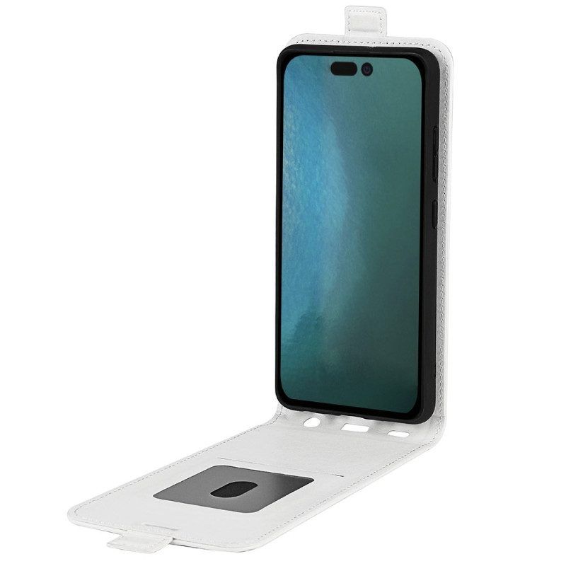 Flip Case Für iPhone 14 Flip Case Vertikale Klappe In Lederoptik