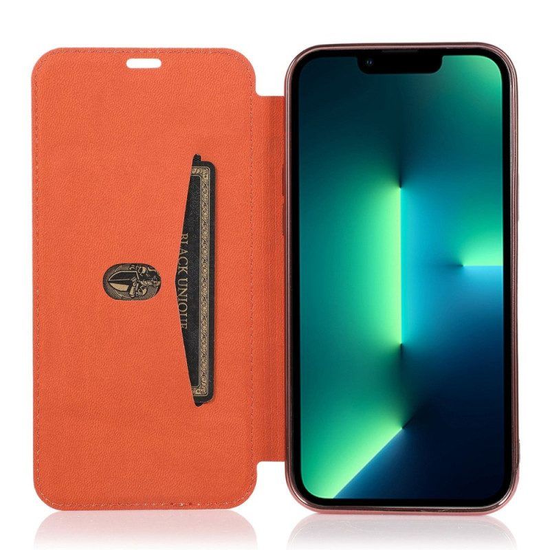 Schutzhülle Für iPhone 14 Flip Case Kartenhalter Aus Kunstleder