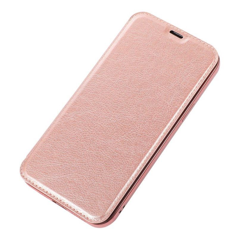 Schutzhülle Für iPhone 14 Flip Case Kartenhalter Aus Kunstleder