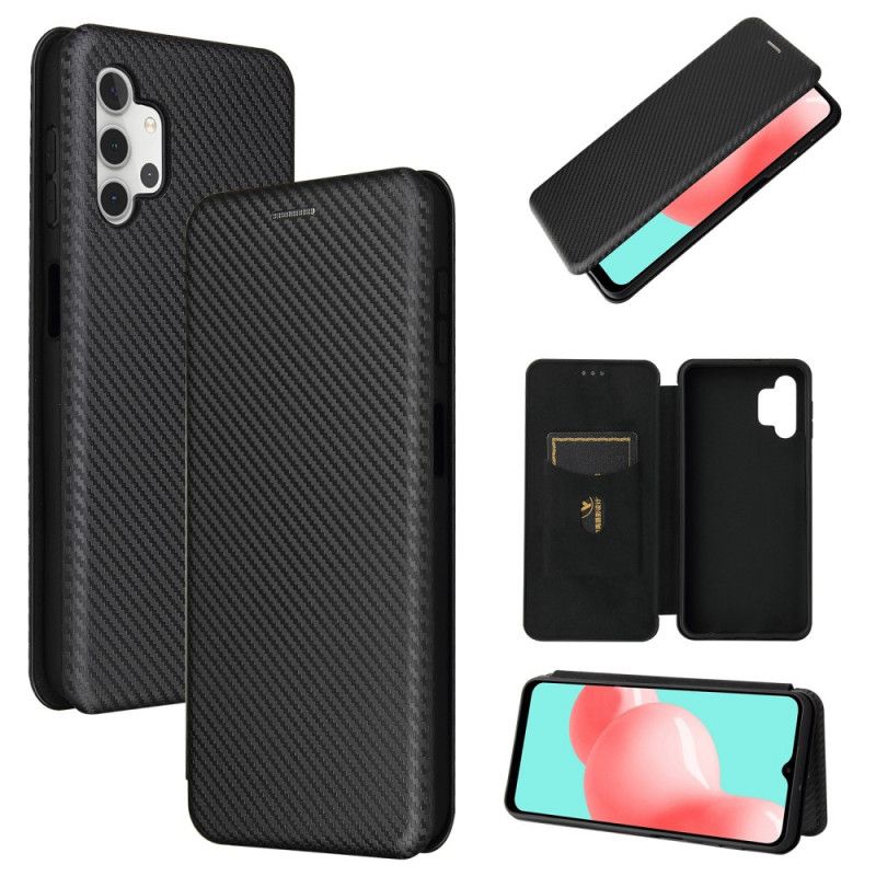 Flip Case Samsung Galaxy A32 5G Schwarz Kohlefaser