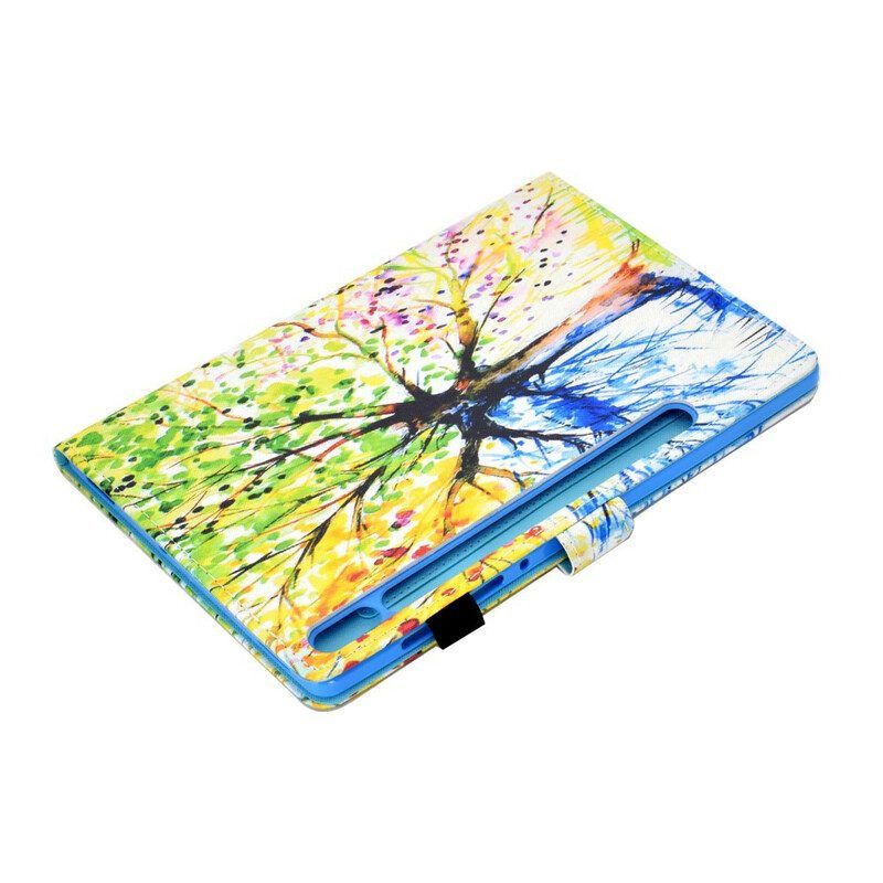 Flip Case Für Samsung Galaxy Tab S8 / Tab S7 Aquarellbaum