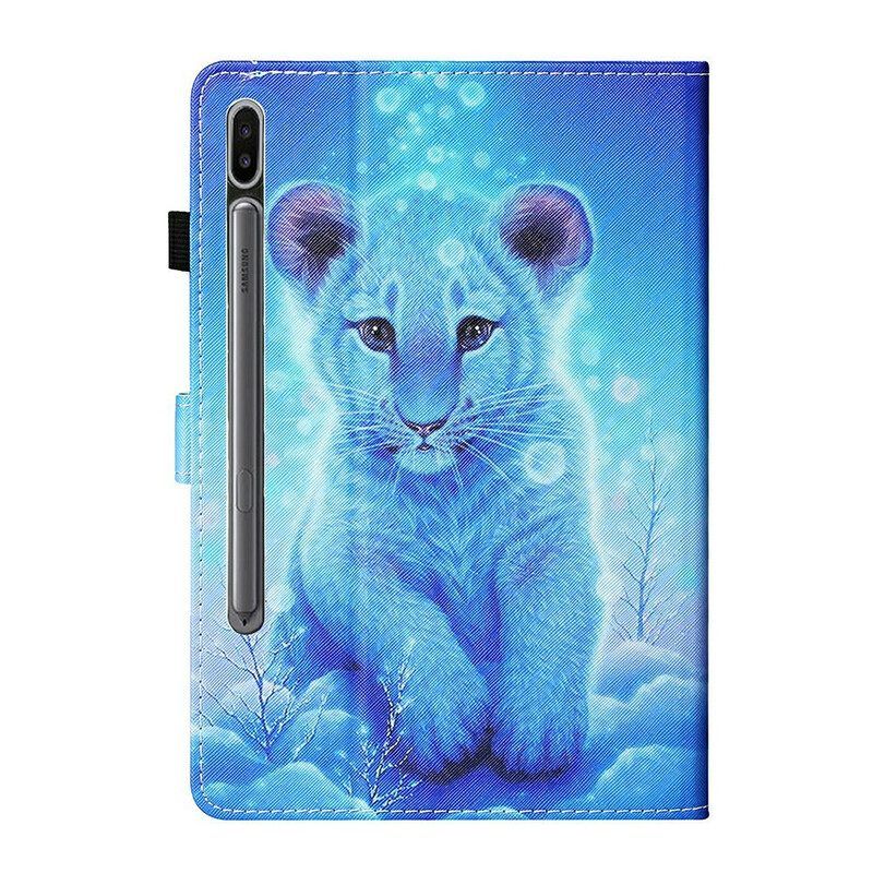 Lederhüllen Für Samsung Galaxy Tab S8 / Tab S7 Baby-tiger