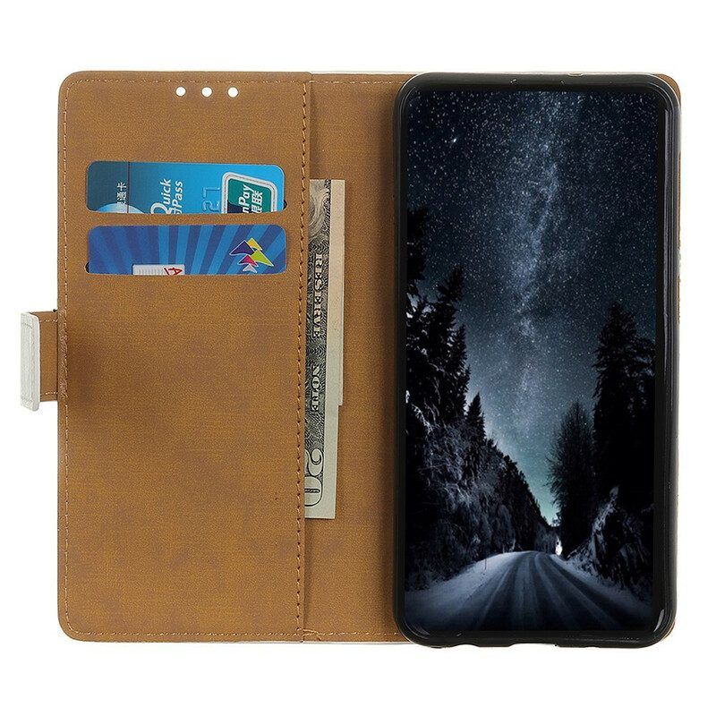 Flip Case Für Samsung Galaxy M12 / A12 Der Eiffelturm Des Dichters