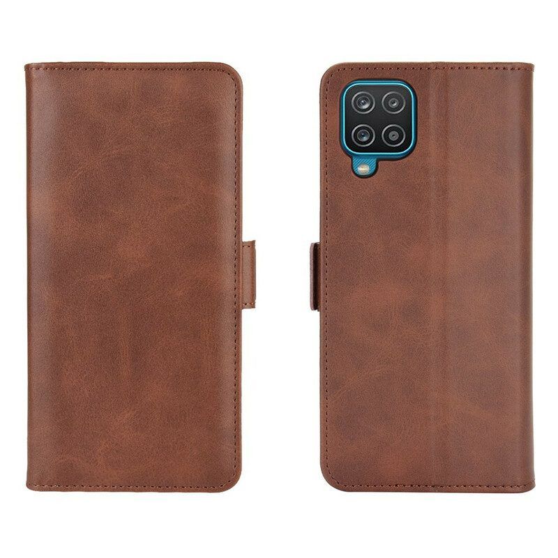 Flip Case Für Samsung Galaxy M12 / A12 Flip Case Doppelte Klappe