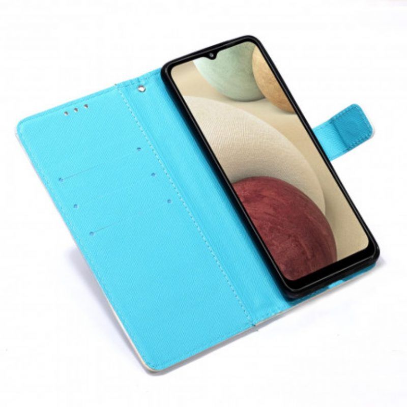 Flip Case Für Samsung Galaxy M12 / A12 Fräulein Eule