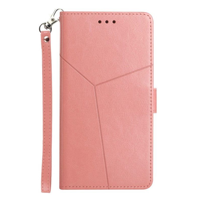 Flip Case Für Samsung Galaxy M12 / A12 Stil Leder Geo Y Design