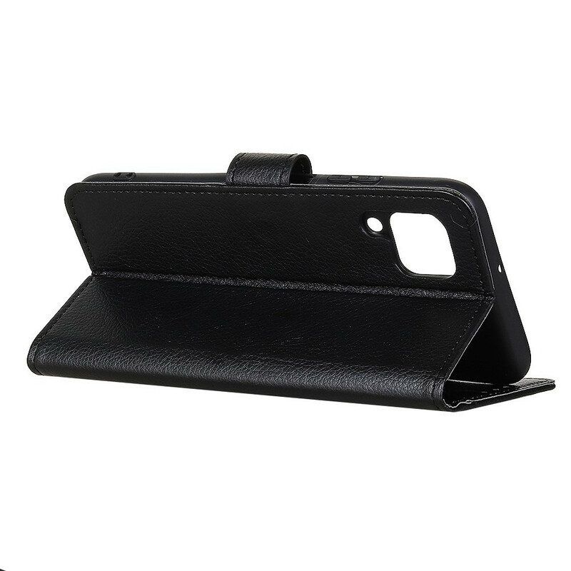 Flip Case Für Samsung Galaxy M12 / A12 Traditionell Litschi