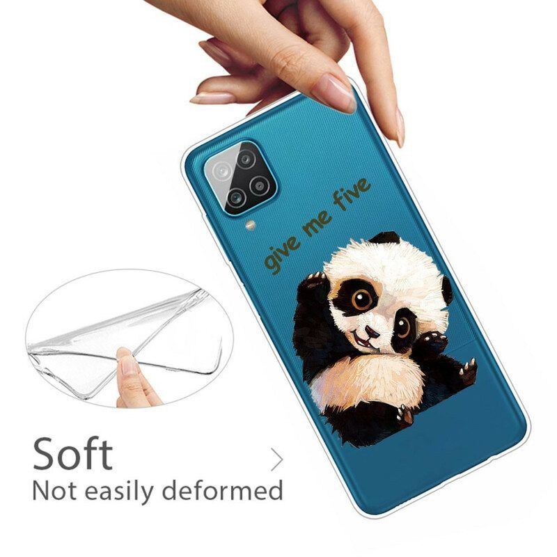 Handyhülle Für Samsung Galaxy M12 / A12 Nahtloser Panda. Gib Mir Fünf