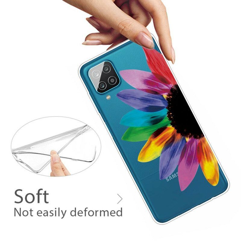 Hülle Für Samsung Galaxy M12 / A12 Bunte Blume