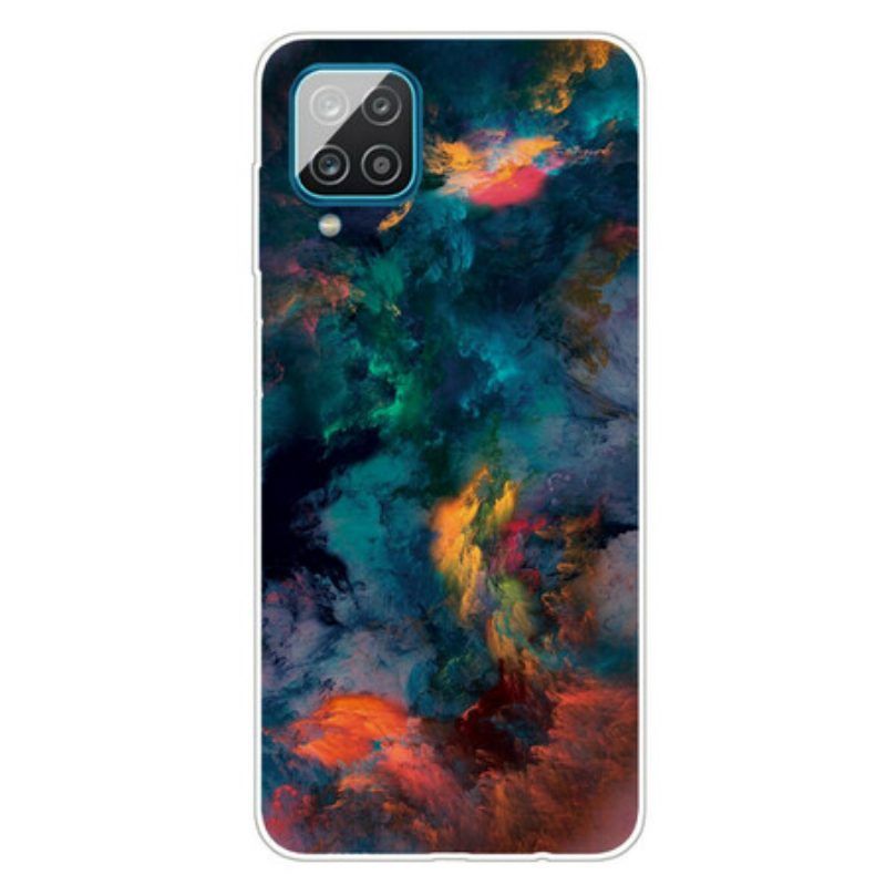 Hülle Für Samsung Galaxy M12 / A12 Bunte Wolken