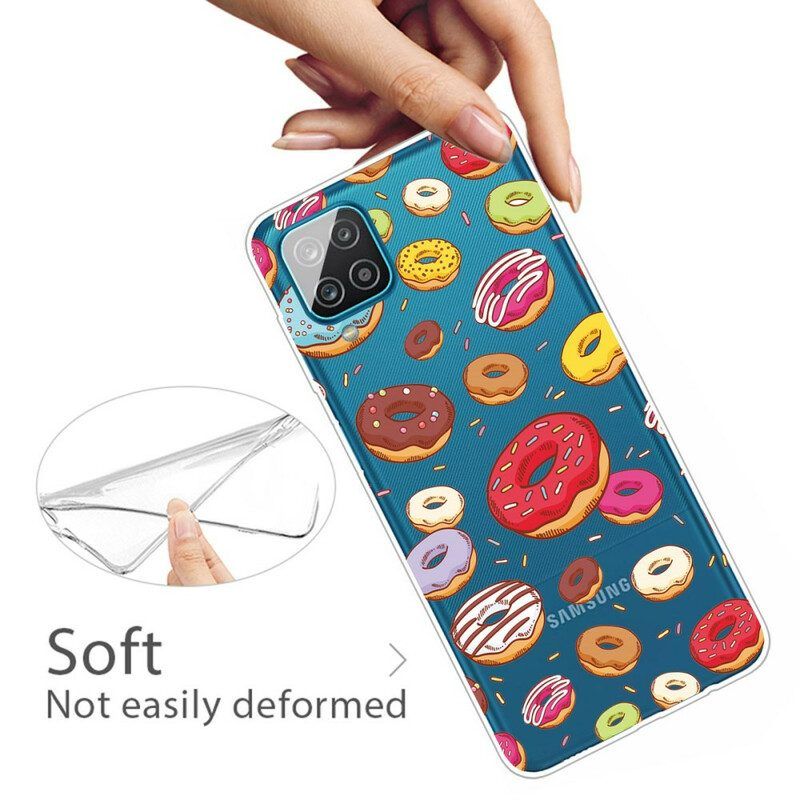 Hülle Für Samsung Galaxy M12 / A12 Ich Liebe Donuts