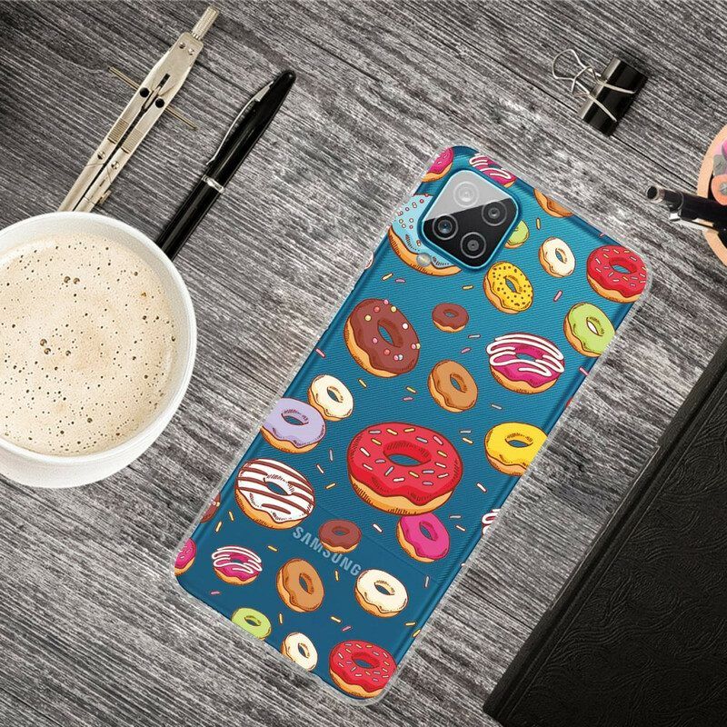 Hülle Für Samsung Galaxy M12 / A12 Ich Liebe Donuts