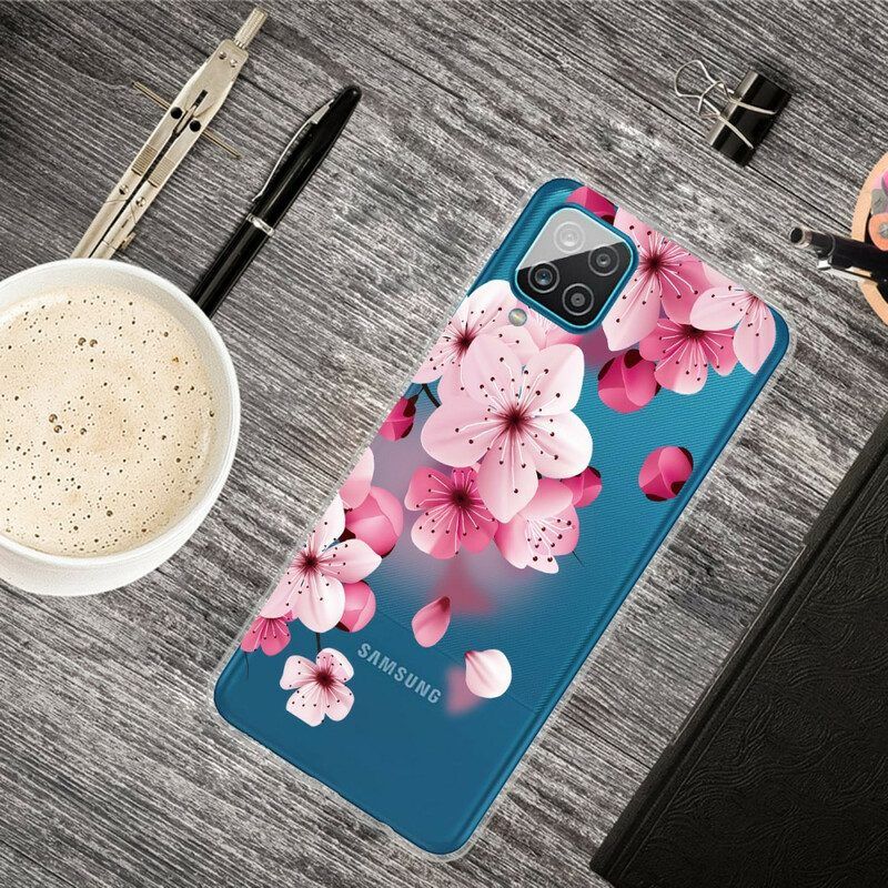 Hülle Für Samsung Galaxy M12 / A12 Kleine Rosa Blumen