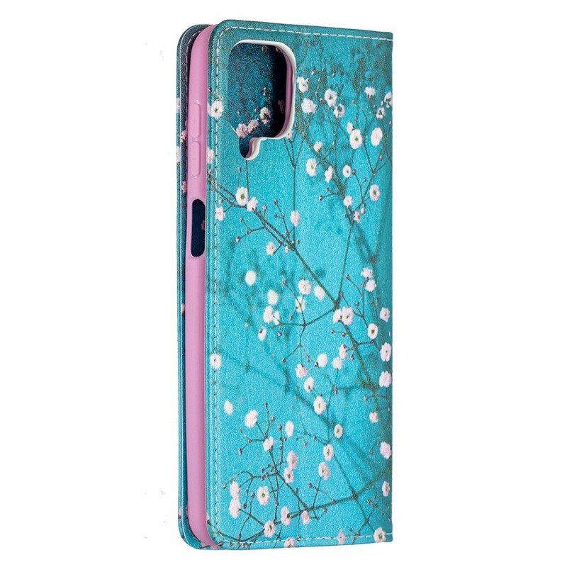 Schutzhülle Für Samsung Galaxy M12 / A12 Flip Case Blühende Zweige