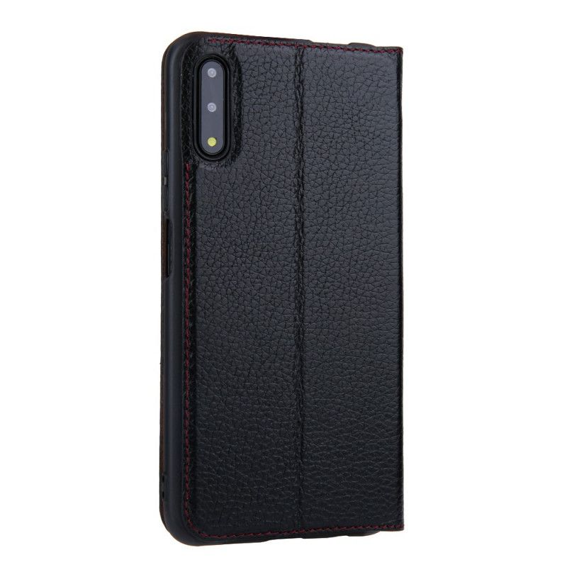 Cover Anzeigen Huawei P Smart Pro Schwarz Pro Echtes Litschileder