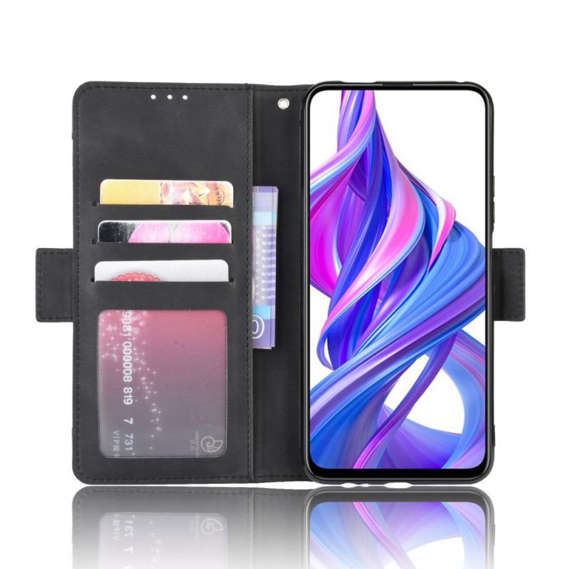 Lederhüllen Huawei P Smart Pro Schwarz Erstklassige Multi-Card Für Die Klasse