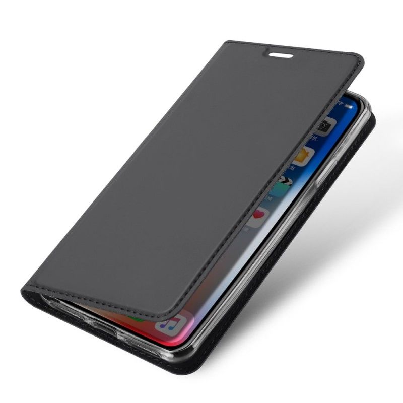 Flip Case Für iPhone XR Schwarz Erstklassige Serie