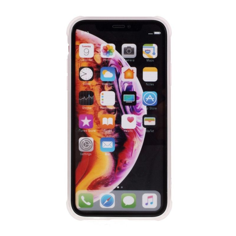 Hülle Für iPhone XR Weiß Marmorgeometriedesign