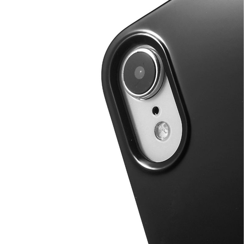 Hülle iPhone XR Schwarz Glänzendes Silikon