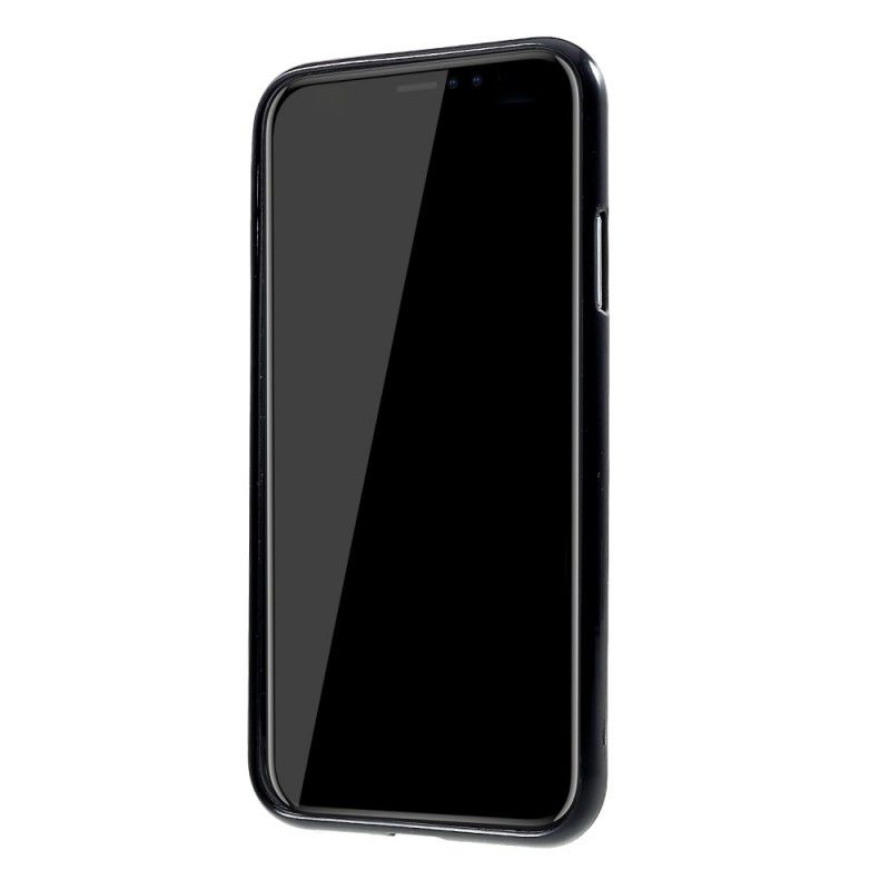 Hülle iPhone XR Schwarz Mattes Silikon