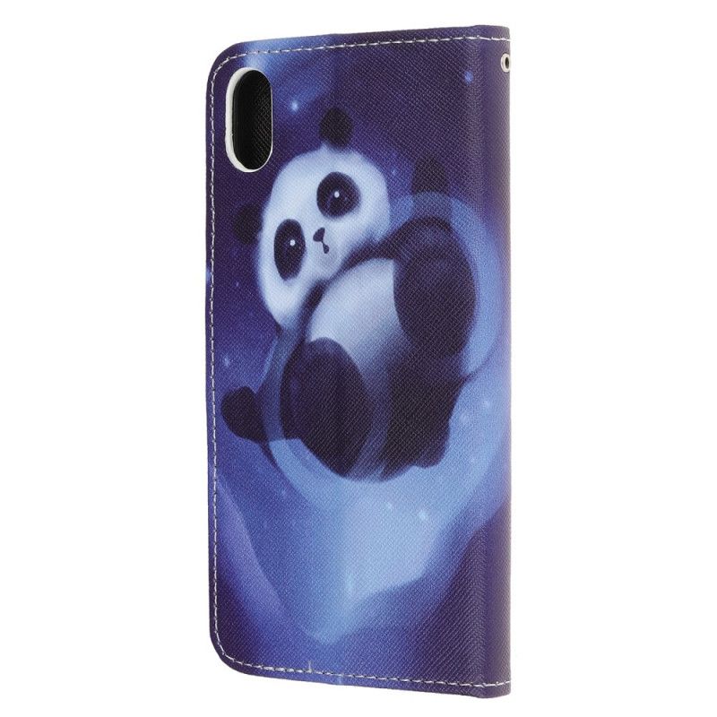 Lederhüllen iPhone XR Panda-Raum Mit Tanga