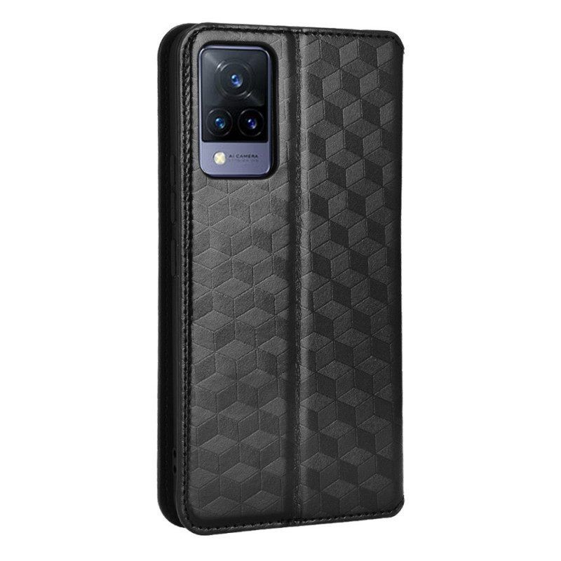 Schutzhülle Für Vivo V21 5G Flip Case Diamant-ledereffekt