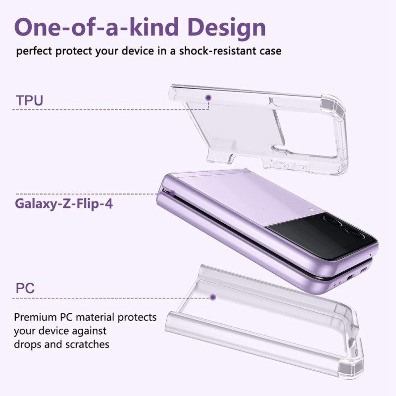 Handyhülle Für Samsung Galaxy Z Flip 4 Flip Case Nahtlos Verstärkte Ecken