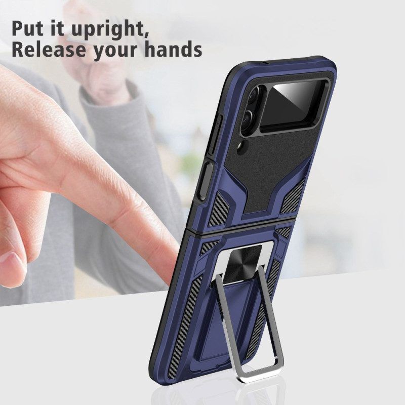 Handyhülle Für Samsung Galaxy Z Flip 4 Flip Case Ring-unterstützung