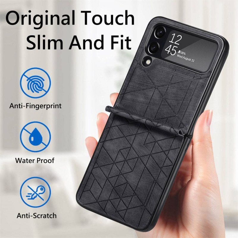 Hülle Für Samsung Galaxy Z Flip 4 Flip Case Geometrische Linien